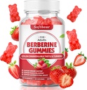 softbear Berberine koos Ceylon Cinnamon Gummies Orgaaniline Berberine HCL 1500mg Metabolism Immune Tervis Suhkruvaba Berberine Supplements Maasikas Maitsestatud 60 Count