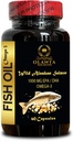 Omega 3 kalaõli - allikas Omega 3 toidulisand, looduslikult püütud kalaõli, orgaaniline oomega 3 rasvhapete toidulisandid burpless 1 pudel 60 kapslit