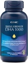 GNC kolmekordne tugevus DHA 1000 Omega 3 lisand, 1000 mg DHA, toetab aju arengut ja tervislikku visiooni, 45 Softgels