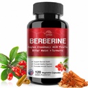 Berberine Supplement 19,060mg, Berberine koos Ceylon Cinnamon, Bitter Melon, Piimohakas, Berberine HCl Supplement(120 kapslit)