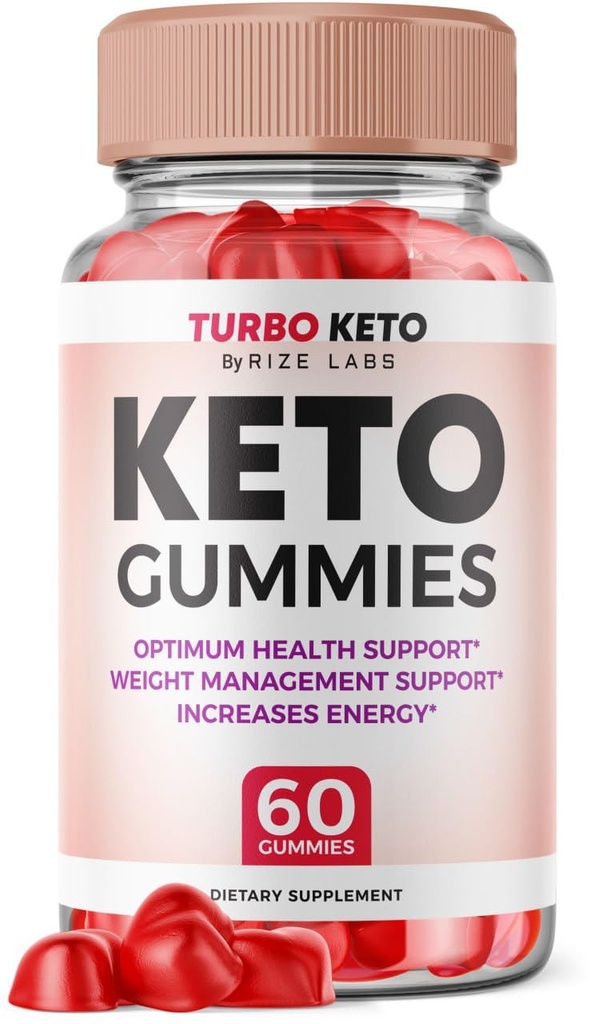 Rize labs - Turbo Keto ACV Gummies Advanced kaalulangus Apple Siidri äädika, täiendus aitab vähendada kõht rasva, ekstra tugevus (60 Gummies)