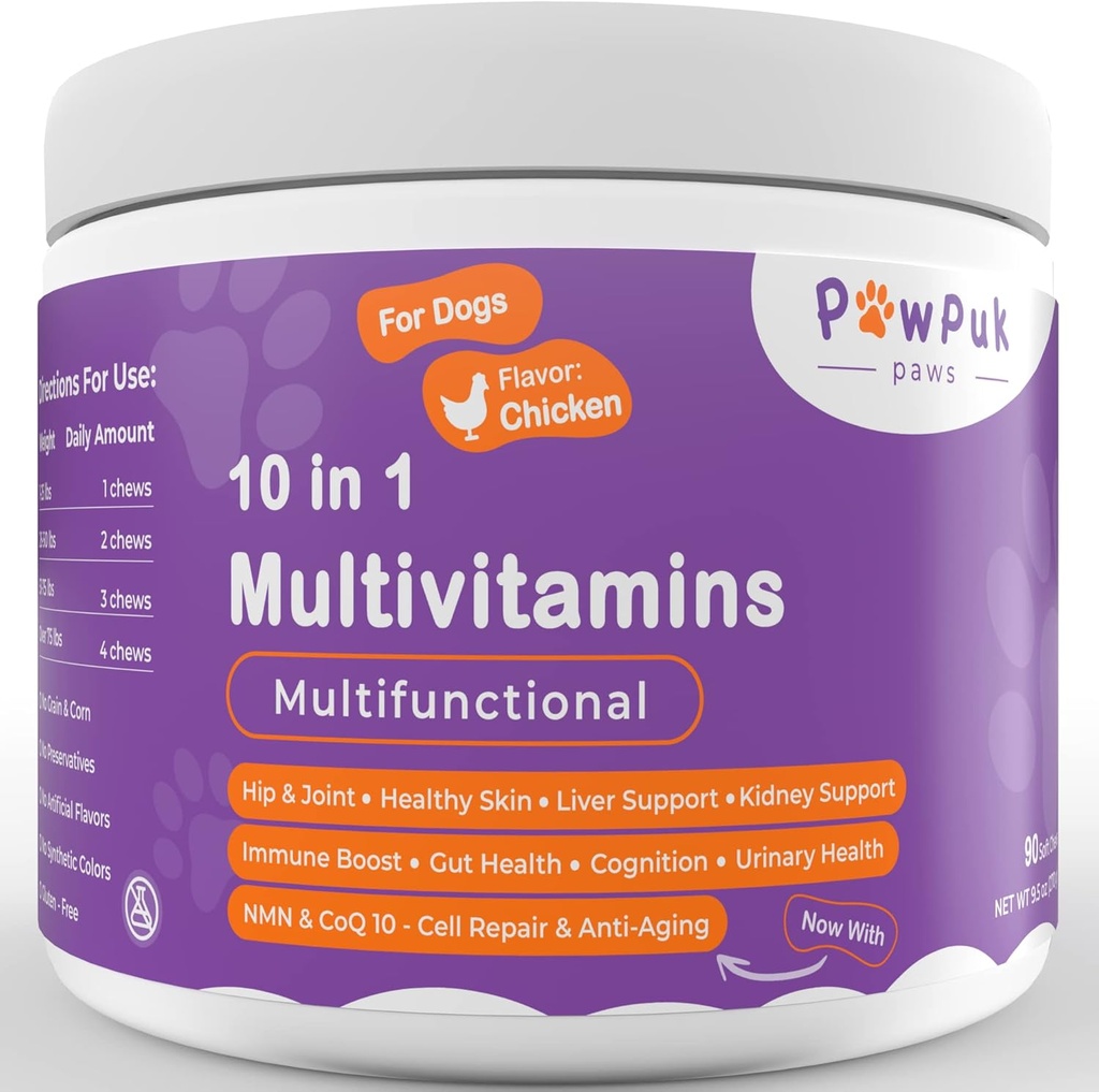 Multifunktsionaalsed koerte toidulisandid ja vitamiinid, silümariin, roheline lihvkarp, glükoosamiin, MSM, lõheõli, probiootikumid, Co-Q10, NMN, antioksüdant, immuun, soolestik, UTI, kiirguslik nahk ja kate