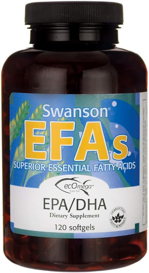 Swanson EFA EPA & DHA Sidrun Flavor 120 SGELS