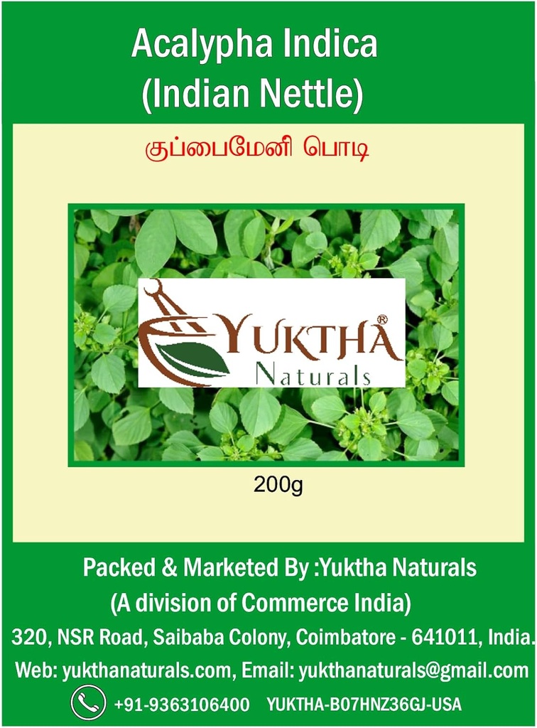 Naturals Harita Manjari Kuppaimeni / Acalypha Indica Powder / India Nettle - 200g