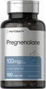Horbäach Pregnenolone 100mg | 180 Capsules | Non-GMO and Gluten Free Supplement
