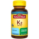 Loodus tegi K2-vitamiini 100 mcg, tervislikud kondilisandid, K2-vitamiini täiendus, 30 softgels, 30 päeva pakkumine
