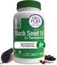 Health Thru Nutrition Black Seed Oil 500mg 360 Softgels | High Potency 2% Thymoquinone | 3rd Party Tested | Pure Cold Pressed | Organically Gown | Non-GMO, Gluten Free, Soy Free