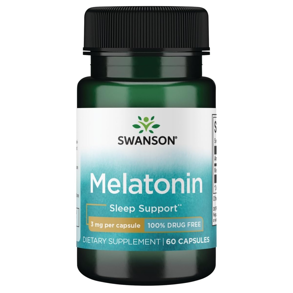 Swanson Melatoniin 3 mg - 60 kapslit