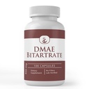 Puhas originaalkoostisosa DMAE Bitartraat (100 kapslit) Alati puhas, ei lisaaineid ega täiteaineid, Lab kontrollitud