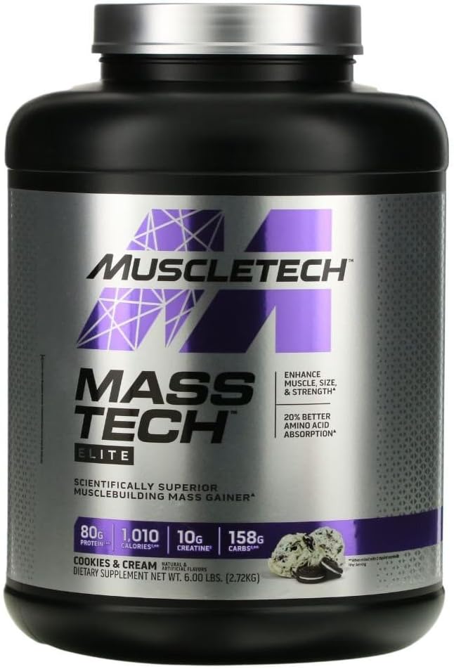 MuscleTech Mass-TechTM Elite, küpsised ja kreem, 6 naela (2,72 kg)