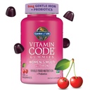Eluaed Vitamiinikood Naiste multivitamiinkummi koos rauaga: folaat, biotiin, D3 & B12 juustele, nahale ja küüntele + probiootikumid immuunsuse tervise ja seedimise jaoks, mitte-GMO, gluteenivaba, 90 kirsikummid