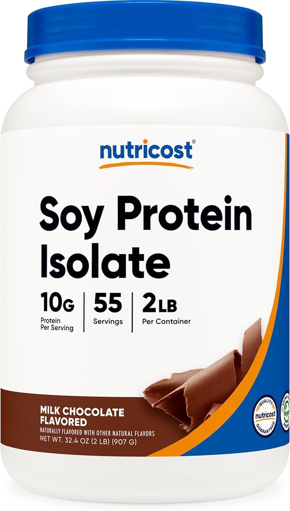 Nutrikost sojavalk isolaatpulber, 2 LB piimašokolaad - 10 grammi valku serveerimise, vegani, GMO-vaba ja gluteenivaba