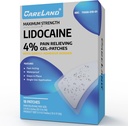 CARELAND 4% Lidocaine Patches 18 Tcs Veekindel Maksimaalne tugevus Seljavalu Relief Tooted Plaastrid Tugev kleepuv piir, Kael Põlve Närvi Õlga Valu Relief Lihaslõõgastav, Super Sticky