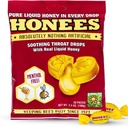 Honees Honey Täidetud tilgad, Honey Cough tilgad koos tõelise mee-loodusliku valuliku kurgu leevendamisega-mitte midagi kunstlikku kurgumantlit, looduslik köha supressant, mitte-GMO, gluteenivaba (1 pakend - 20 tilka)