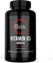 Dulàc - Vitamiin D3 4000 IU täiendus, soodustab kaltsiumi ja fosfori imendumist, toetab luude, hammaste, lihaste ja immuunsüsteemi, 365 tabletti, valmistatud Itaalias