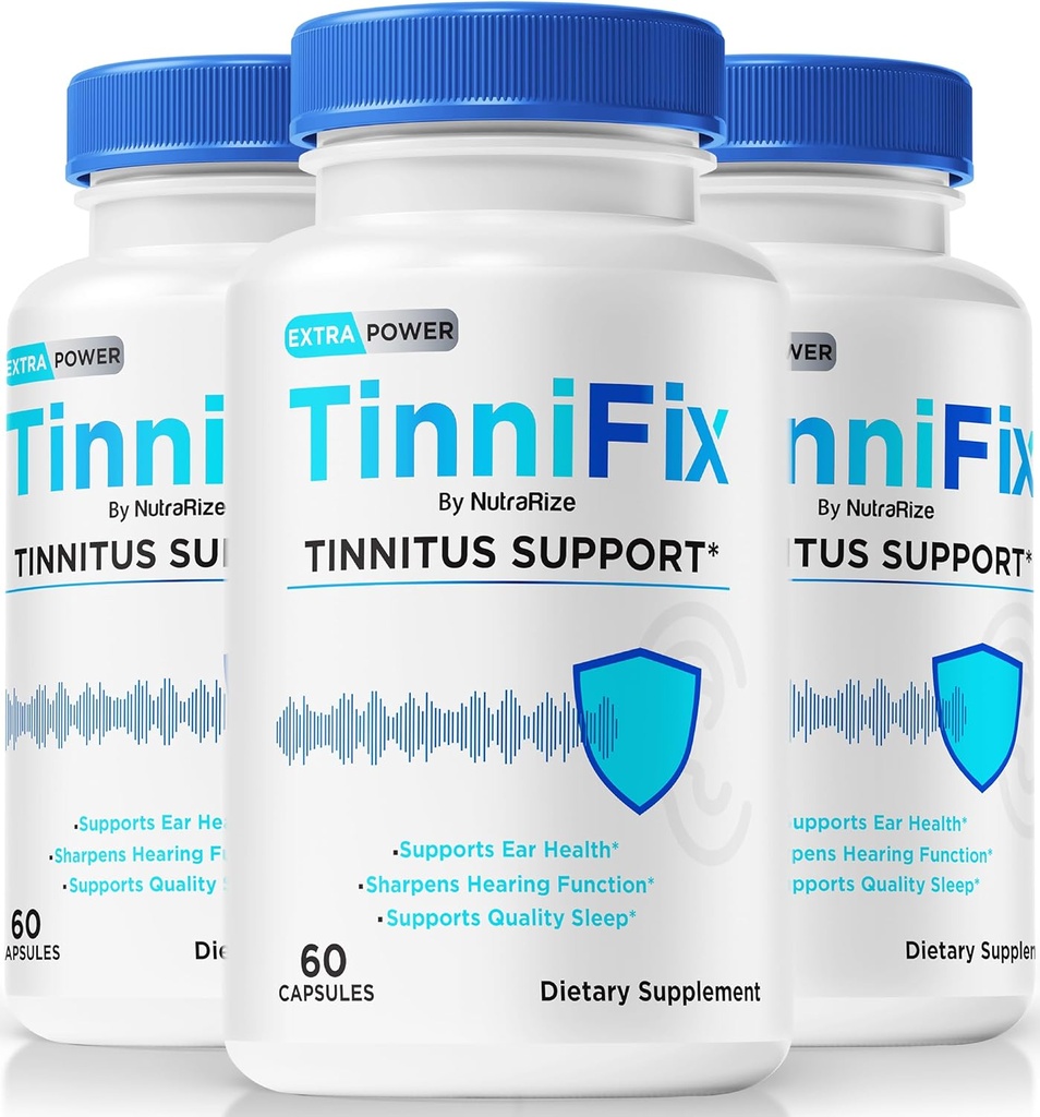 (3 Pack) Tinnifixi kapslid - täiustatud kuulmistoetuse valem, Tinnifixi tabletid tervisliku kuulmise säilitamiseks, kõik looduslikud tinnifix täieliku kõrva tervise jaoks, ametlik Tinni Fix Review (180 kapslit)