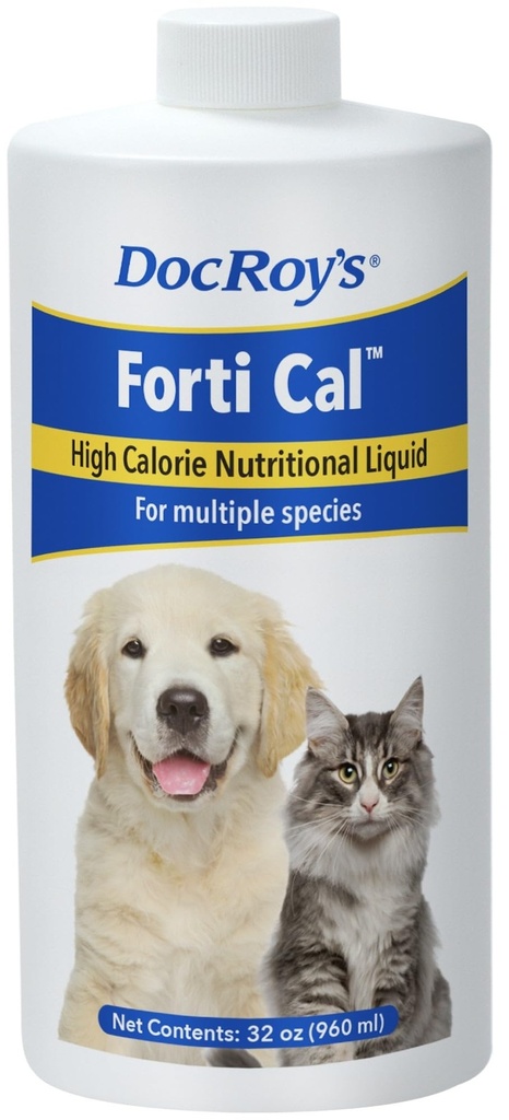 Doc Roy's Forti Cal - kõrge kalorsusega toitumisalane energia Vedel lisand, Vanilla Maitsestatud - 32 oz Vedel