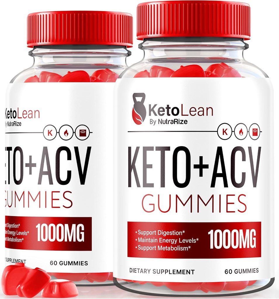 (2 Pack) Keto Lean Keto ACV Gummies, Keto + ACV Gummies, Kõik looduslikud õunasiidri äädikas 1000MG, ACV Keto Gummy Supplement, Keto vitamiinid, Ametlik Keto Plus ACV, KetoLean Arvustused (120 Gummies)