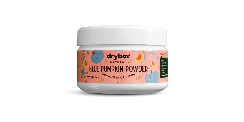 Drbox Jarrahdale Sinine Kõrvitsapulber, Pure Powdered Superfood Supplement, Kõrvitsa Vürts Latte ja Kõrvitsapirukas, Suur Beetakaroteeni ja A-vitamiini allikas, 7 ühikut (200 grammi)