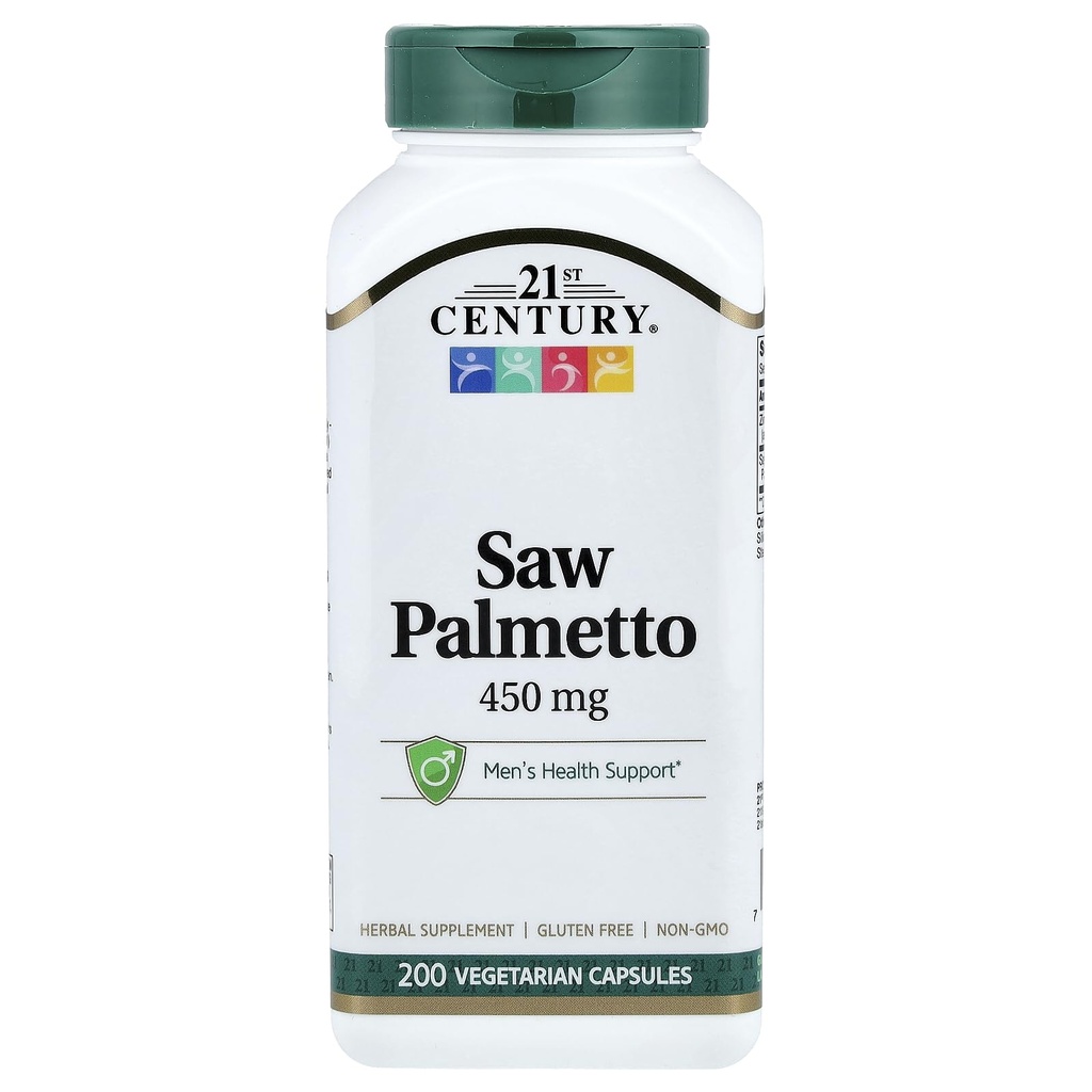 21st Century Saw Palmetto, 450 mg, 200 taimetoitlast kapslit
