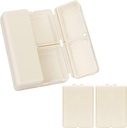 FYY Daily Pill Korraldaja, 2 Tk 7 Kompartments Portable Pill Case Travel Pill Korraldaja, [Folding Design] Pill Box Purse Pocket hoida vitamiine, tursamaksaõli, täiendused ja ravimid-valge