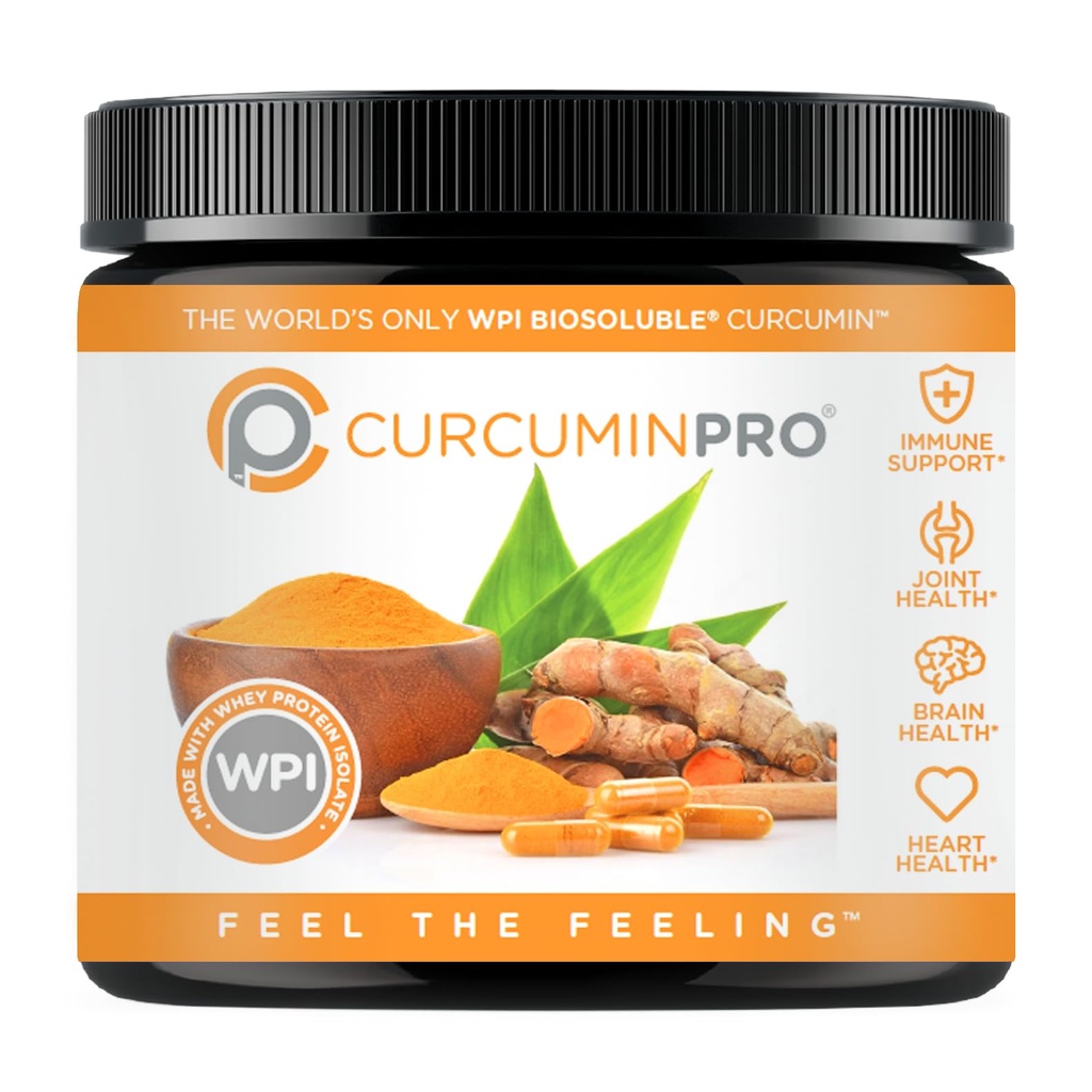 Curcuminpro Complete Curcumin Bulk Powder | Biosoluble Organic Kurcumin Supplement | High Absorbtion Curcuma Organica en Polvo | Natural Wellness Support | 90 Grams