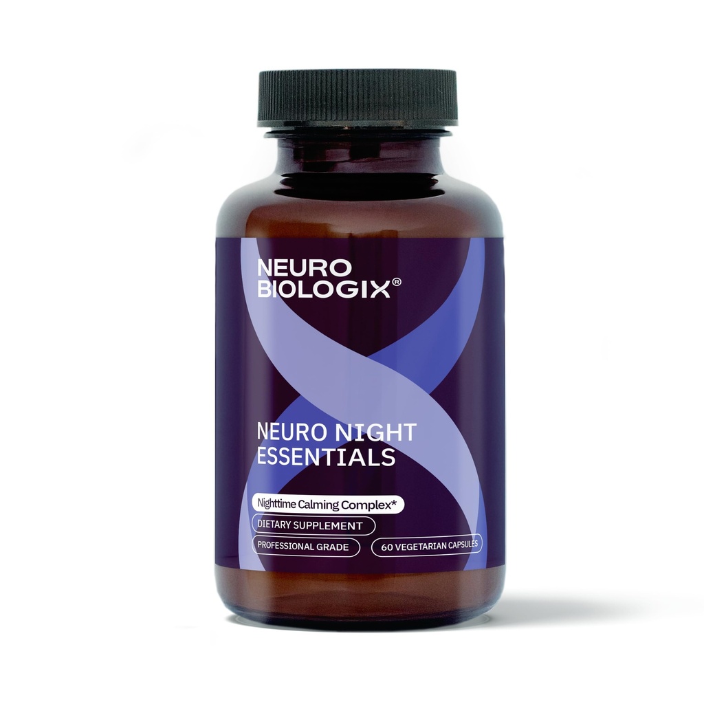 Neuro Night Essentials - Natural Nighttime Support koos GABA, melatoniini, Valerian Juur, LTheanine, Magneesium & More - soodustab lõõgastumist, meeleolu tasakaalu ja puhkust - 60 Veg kapslit - valmistatud USA-s
