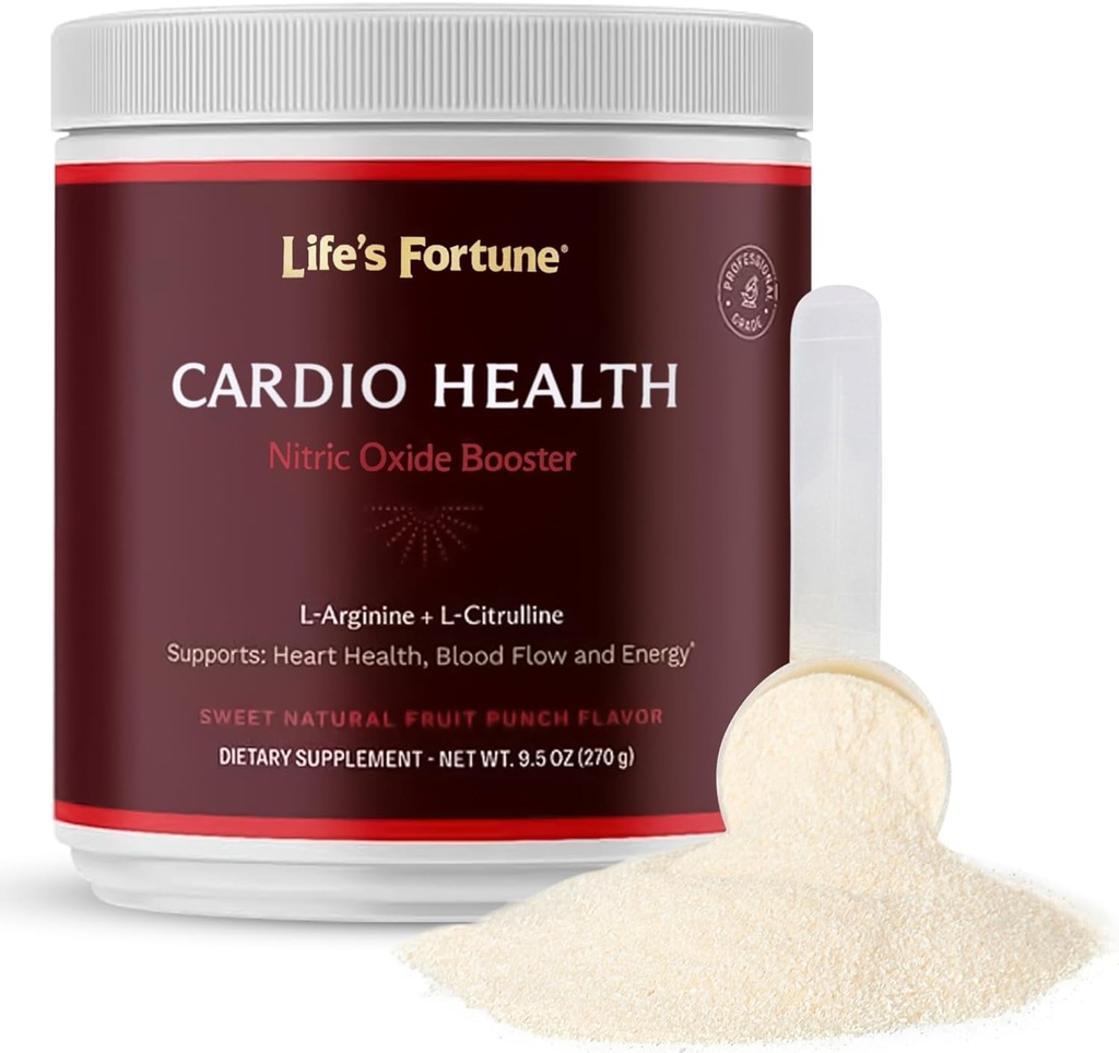 Life's Fortune 5000mg L- Arginine Supplement Powder & 1000mg L-Citrulline, kõrge potentsi lämmastikoksiidi Tervise Booster, vastupidavus, treening Performance, Natural Fruit Punch Maitse (20 Servings)