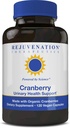 Rejuvenation Therapeutics Organic Cranberry 160: 1 ekstrakt (45 mg PAC = 40 000 mg värsket Jõhvikat) - kõige võimsam Jõhvikaekstrakt (120 vegankapslit, suhkruvaba, sojavaba)