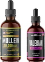 HERBIFY Bundle - Mullein Leaf Extract & Valerian Juur Tinktuur - Hingamisteede tugi ja närvisüsteemi tugi