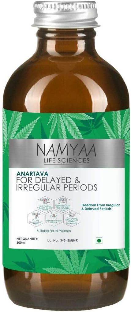 AZAZ Namyaa Anartava -for Delayed and Irregular Periods ml, White, 500 Millilitre
