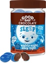 Hea päev Chocolate Melatonin lastele [50 Count] - Fair Trade Non-GMO šokolaad kummeli ja melatoniini 1 mg - väikelapse melatoniin, lapsed Natural Sleep Aid vanuses 3 ja üles