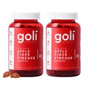 Goli Nutritional Supplement, Apple Siider Äädikas Gummy Vitamiinid Toitumine, 2 Pack 60 Count