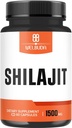 Ekstrakt 5: 1 Shilajiti lisa 1500mg - immuunsüsteemi, energiatootmise, aju tervise ja üldise heaolu toetamine - 60 kapslit