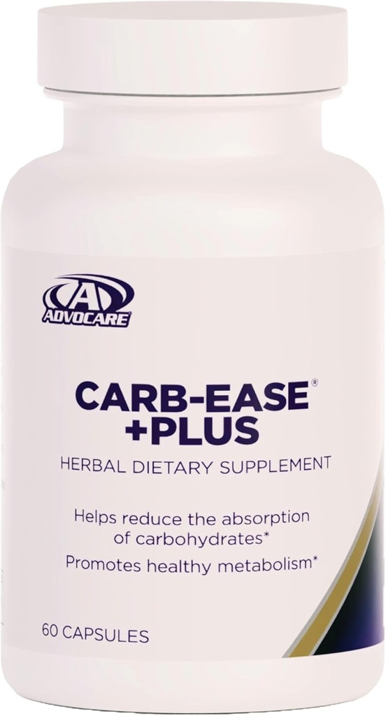 AdvoCare Carb-Ease Plus - Carb Blockeri täiendus koos neeruoaga, viinamarjaseemnete ja rohelise kohvi ekstraktidega - toetab tervislikku ainevahetust * - 60 kapslit