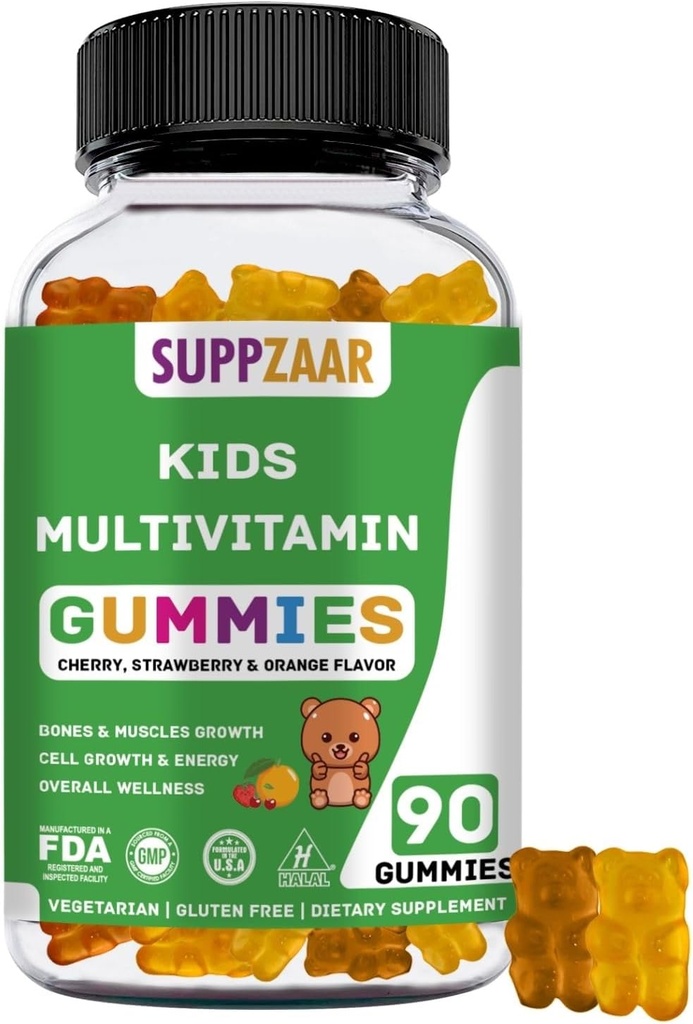 Lapsed Vitamiinid | 45-90 päeva lapsed Multivitamiini kummid | Kummi vitamiinid koos taimetoitlaste, mitte-GMO ja gluteenivabade koostisosadega | Multivitamiin lastele | Väikelaste vitamiinid | 90 Ct
