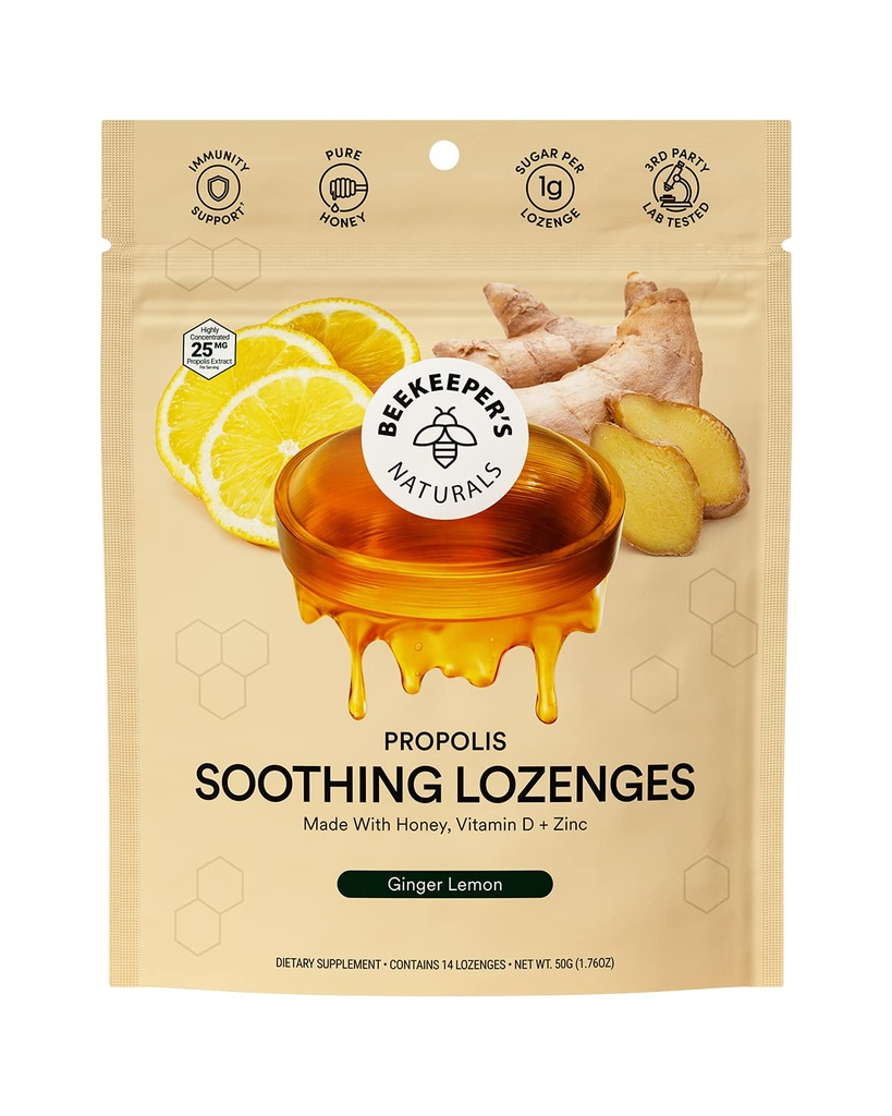 Mesinikud Looduslikud Ingver Sidrun Lozenges, 14 Ct