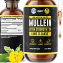 HERBIFY Mullein Extract 2 oz Tinktuur hingamisteede tervisele, Mullein Leaf ja lilled Blend (Verbascum Densiflorum)