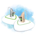 [Crystal Clear] EarCentric laetavad kuuldeaparaadid eakatele müra tühistamisega, nähtamatu vastuvõtja kanali kuulmislangus, isiklik helivõimendi | EarCentric-RIE400-Pair [Beige]