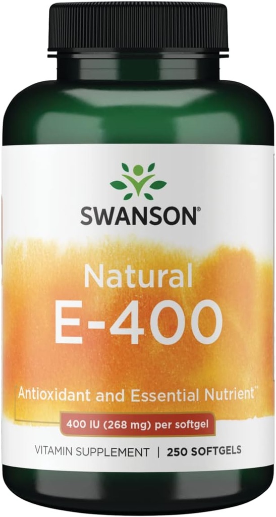 Swansoni looduslik vitamiin E 400 Iu (268 milligrammi) 250 Sgelit