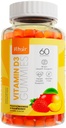 Khair Halal Vitamiin D3 Gummies Luude Ja Lihaste Toetus - Mitte-GMO, Gluteen & želatiin Vaba, Taimetoitlane, Halal-sertifitseeritud, Natural Mango, Virsik & Maasika Maitseained - 60 Gummies