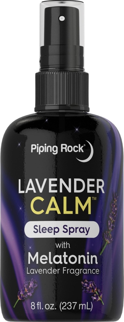 Piping Rock Melatonin Sleep Spray täiskasvanutele | 8 fl oz | koos melatoniini ja lavendli padjale, ruumile ja kehale | Öine rahulik udu