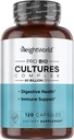 WeightWorldi biokultuuride kompleks - probiootikum naistele ja meestele - kolmanda osapoole labor testitud - 120 vegankapslit (2 kuud tarnimine) - 60 miljardit CFU koos 20 probiootilise tüvega - vegan, mitte-GMO ja gluteenivaba