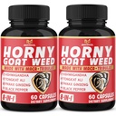 BMVINVOL (2 pakendit) Horny Kitse umbrohu kapslid Maca, Tribulus, ženšenn. Ashwagandha,Tongkat Ali - 8-in-1 energiataseme toetamiseks