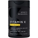 Spordiuuringud K-vitamiin Multi-Spectrum - kolm tüüpi K-vitamiini: K1, K2 MK-4 & K2 MK-7 - Vegan Sõbralik, Plantgel Kapsel - 60 pehmegeeli
