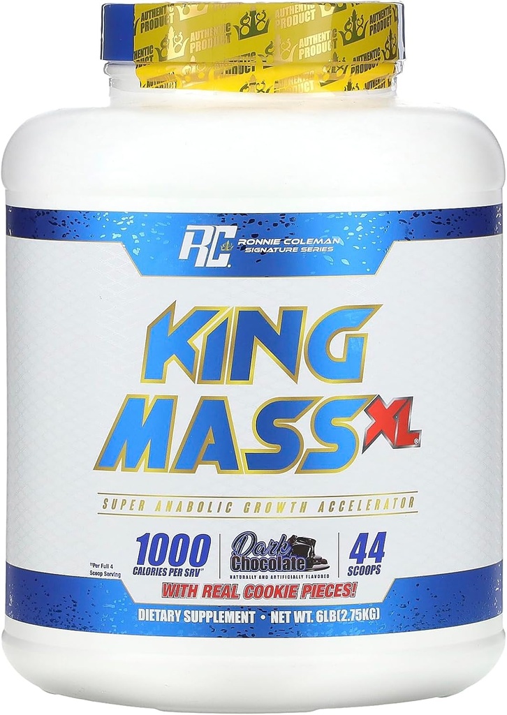 Ronnie Colemani allkirja seeria King Mass-XL Dark Chocolate Super anaboolne kasvukiirendaja 6 naela, 6 naela