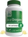 Oregano 120 Mini-Softgelsi õli | Wild Harvested | European 40:1 Origanum Vulgare Equivalent to 600mg Oregano in Extra Virgin Olive Oil | Non-GMO Gluten Free | by Health Thru Nutrition (Pack of 120)