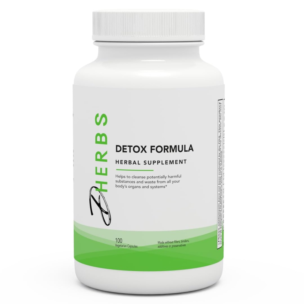 Detox Formula Supplement, taimse keha puhastamine Dandelion Juur (100 kapslit)