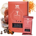Targad baarid Adaptogen Seened Toitumine Bars Reishi, Lions Mane & Ashwagandha, Organic Vegan & Gluten Free Snacks loodusliku fookuse, energia ja immuunsuse toetamine, Chocolate Cherry Flavor, 12 Count