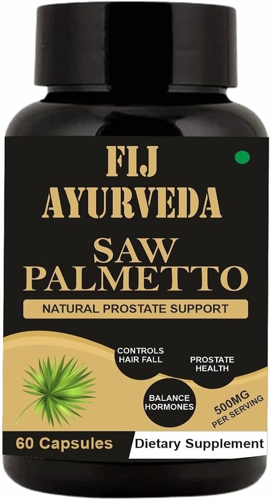 Saw Palmetto ekstrakt Kapslid meestele ja naistele 500mg 60 Veg Kapslid, looduslik juuste kasvu meestele ja naistele - (Pakk 1)